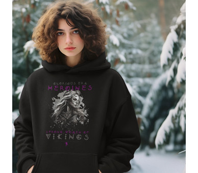 Strong woman of vikings (EN) - Unisex Organic Hoodie