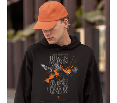 Odins Ravens - Hugin & Munin (EN) - Unisex Organic Hoodie