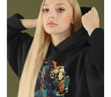 Thor and Hammer StreetArt (EN) - Unisex Organic Hoodie