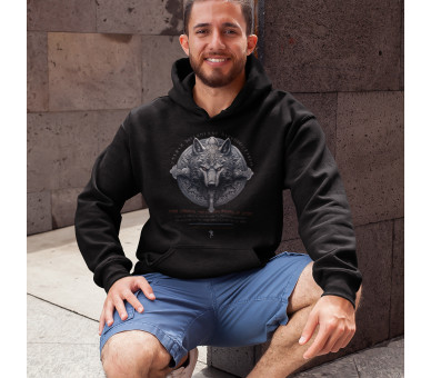 Fenris - strong, dangerous, unpredictable (EN) - Unisex Organic Hoodie