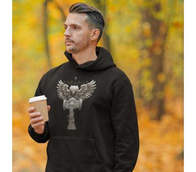 Mjölnir - vom Raben bewacht - Unisex Organic Hoodie