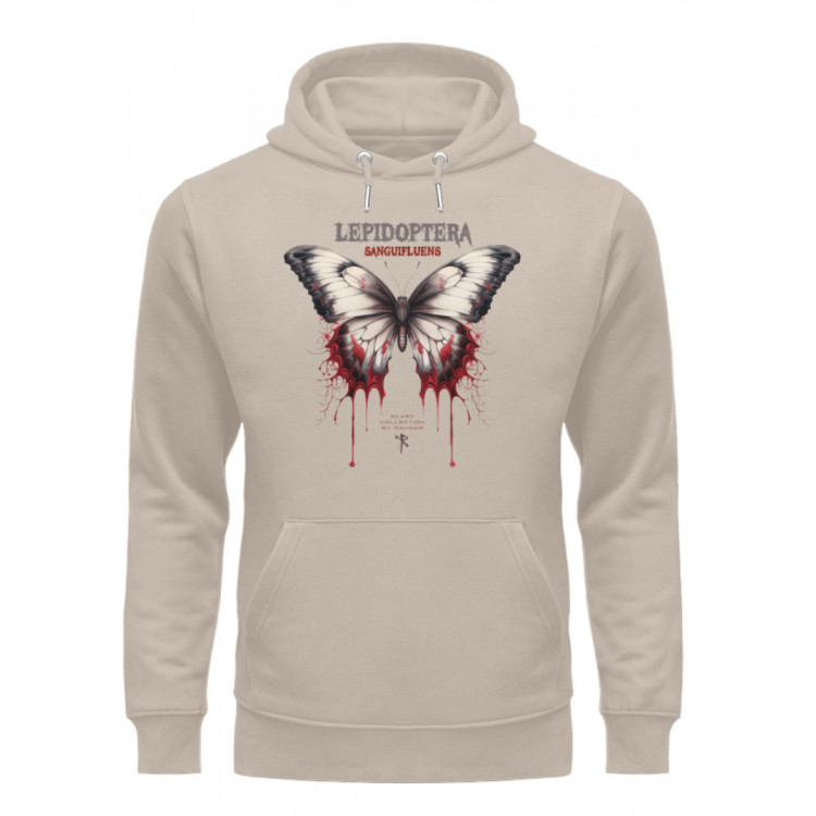 Lepidoptera sanguifluens - Blutschmetterling - Unisex Organic Hoodie