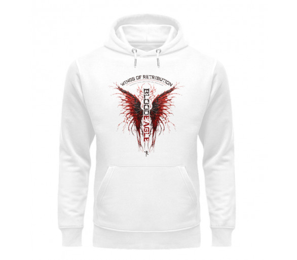 Wings of Retribution - BloodEagle (auf hell) - Unisex Organic Hoodie