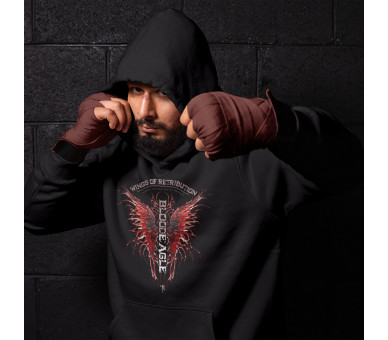 Wings of Retribution - BloodEagle (auf dunkel) - Unisex Organic Hoodie