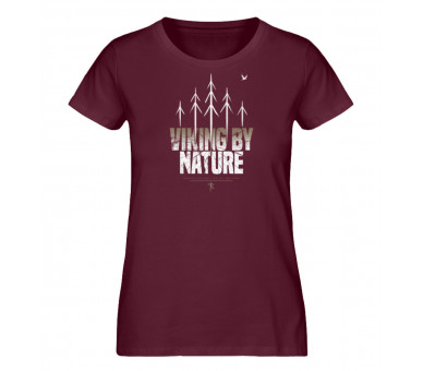 Viking by nature (auf dunkel) - Damen Premium Organic Shirt