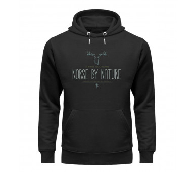 Viking culture - Norse by nature (auf dunkel) - Unisex Organic Hoodie