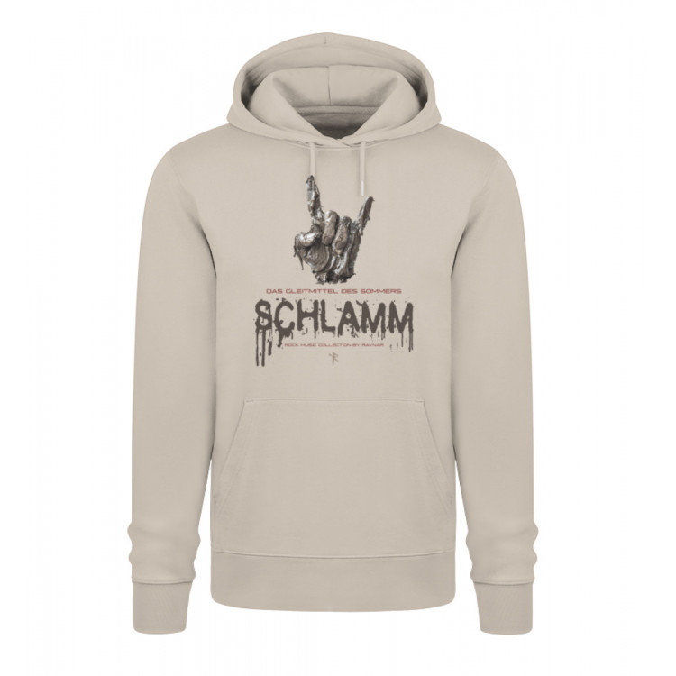 Schlamm - Das Gleitmittel des Sommers (auf hell) - Unisex Organic Hoodie