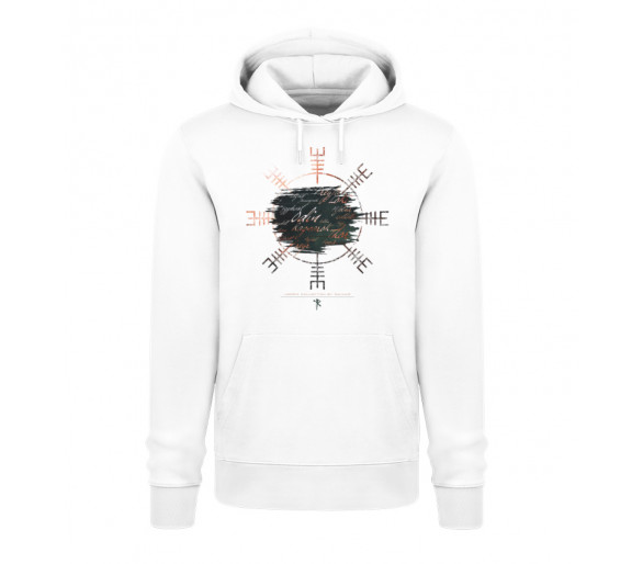 Aegishjalmur - Der Helm des Schreckens (auf hell) - Unisex Organic Hoodie