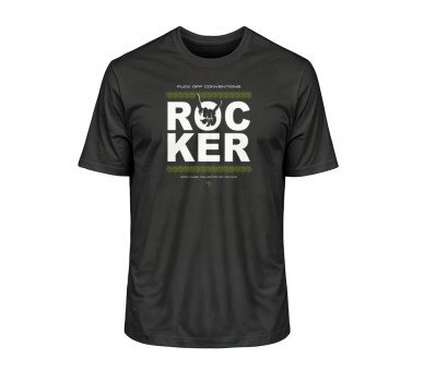 Rocker - fuck off conventions (auf dunkel) - Herren Premium Organic Shirt