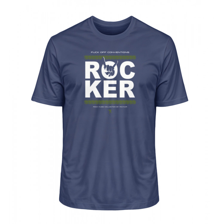 Rocker - fuck off conventions (auf dunkel) - Herren Premium Organic Shirt