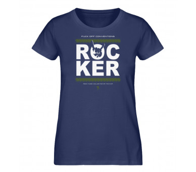 Rocker - fuck off conventions (auf dunkel) - Damen Premium Organic Shirt