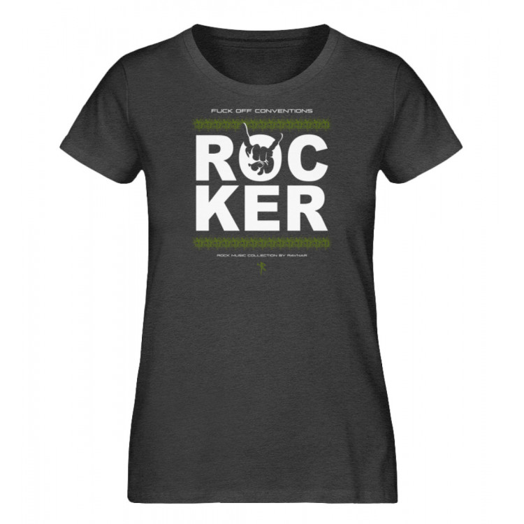 Rocker - fuck off conventions (auf dunkel) - Damen Premium Organic Shirt