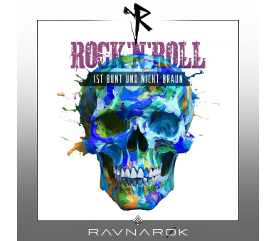 Rock´n´Roll ist bunt (cool) - Unisex Organic Hoodie