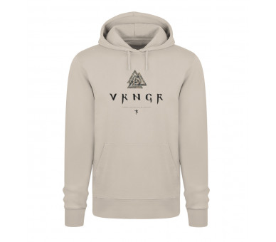 VKNGR - Valknut (auf hell) - Unisex Organic Hoodie 2.0 ST/ST