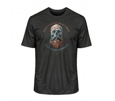 Echte Wikinger tragen Bärte (auf dunkel) - Herren Premium Organic Shirt 2.0 ST/ST