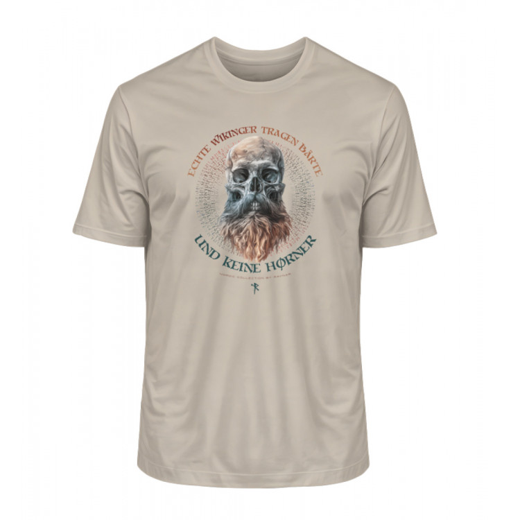 Echte Wikinger tragen Bärte (auf hell) - Herren Premium Organic Shirt 2.0 ST/ST