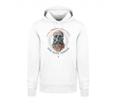 Echte Wikinger tragen Bärte (auf hell) - Unisex Organic Hoodie 2.0 ST/ST