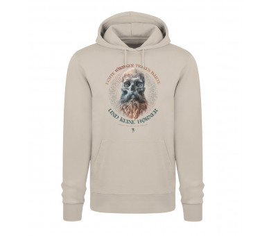 Echte Wikinger tragen Bärte (auf hell) - Unisex Organic Hoodie 2.0 ST/ST