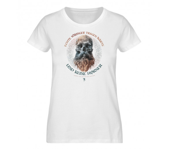 Echte Wikinger tragen Bärte (auf hell) - Damen Premium Organic Shirt