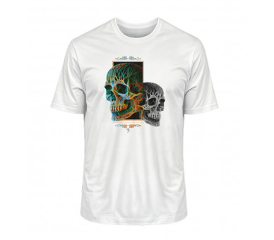Zwei Schädel oder der böse Zwilling - Herren Premium Organic Shirt 2.0 ST/ST