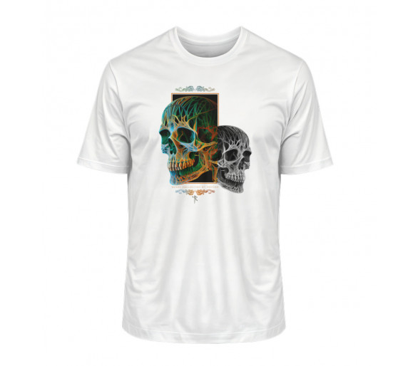 Zwei Schädel oder der böse Zwilling - Herren Premium Organic Shirt 2.0 ST/ST