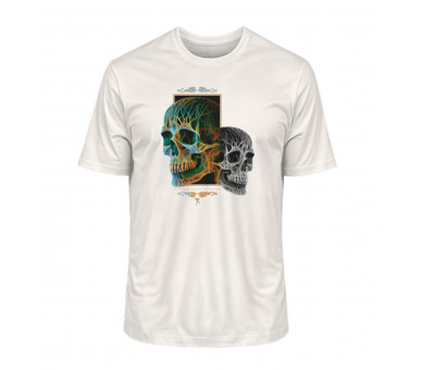 Zwei Schädel oder der böse Zwilling - Herren Premium Organic Shirt 2.0 ST/ST