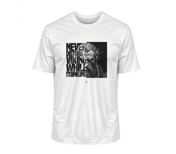 Never disturb a viking while drinking (EN) - Herren Premium Organic Shirt 2.0 ST/ST