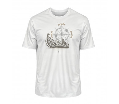 Langboot und Windrose (auf hell) - Herren Premium Organic Shirt 2.0 ST/ST