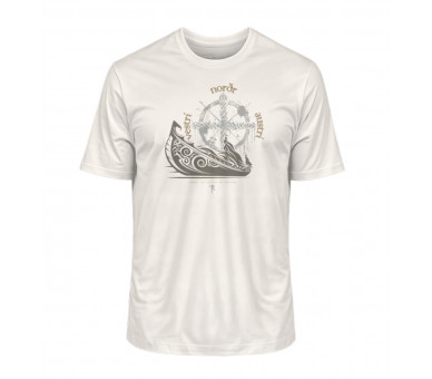 Langboot und Windrose (auf hell) - Herren Premium Organic Shirt 2.0 ST/ST