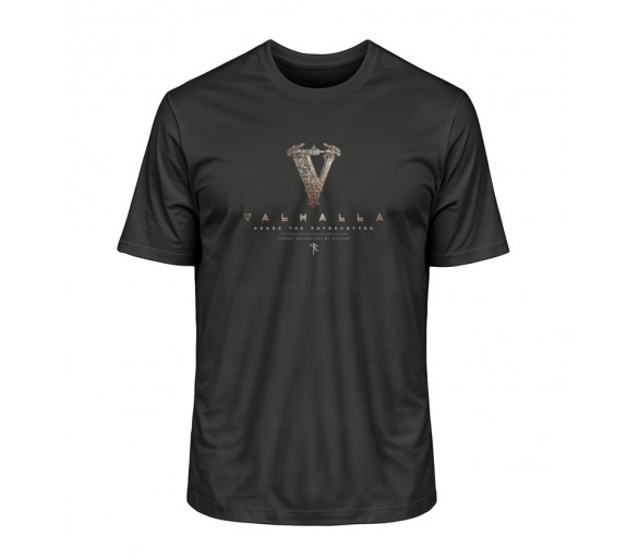 V - Valhalla (EN - auf dunkel) - Herren Premium Organic Shirt 2.0 ST/ST