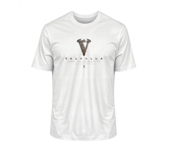 V - Valhalla (EN - auf hell) - Herren Premium Organic Shirt 2.0 ST/ST