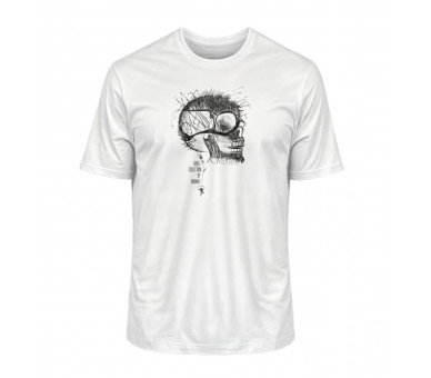 Schädel im Kunstgewand (auf hell) - Herren Premium Organic Shirt 2.0 ST/ST Schädel im Kunstgewand (auf hell) - Herren Premium Organic Shirt 2.0 ST/ST