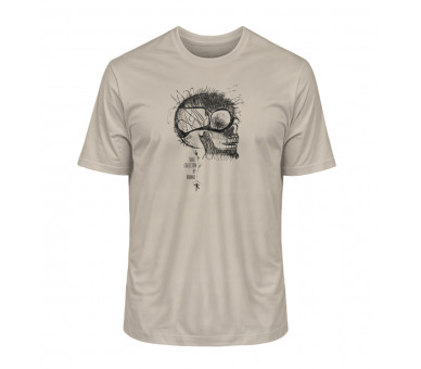 Schädel im Kunstgewand (auf hell) - Herren Premium Organic Shirt 2.0 ST/ST Schädel im Kunstgewand (auf hell) - Herren Premium Organic Shirt 2.0 ST/ST