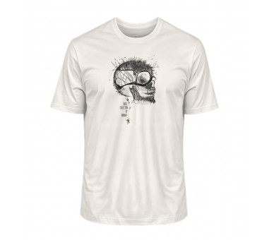 Schädel im Kunstgewand (auf hell) - Herren Premium Organic Shirt 2.0 ST/ST Schädel im Kunstgewand (auf hell) - Herren Premium Organic Shirt 2.0 ST/ST