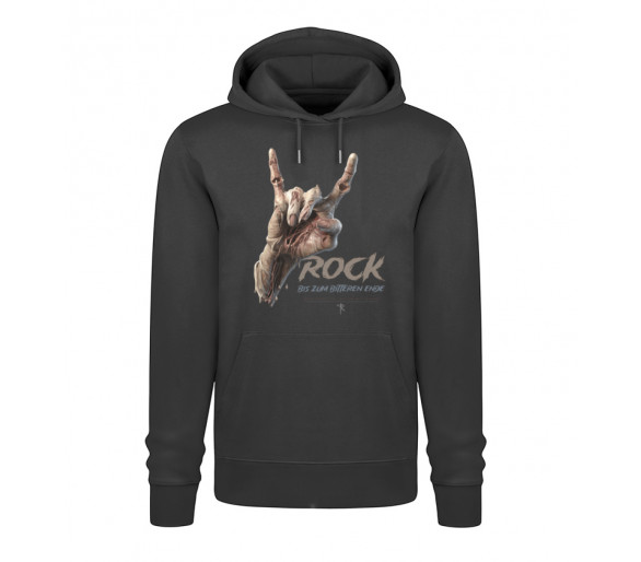 Rock - bis zum bitteren Ende (auf dunkel) - Unisex Organic Hoodie 2.0 ST/ST