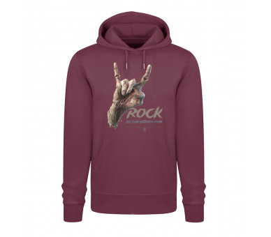 Rock - bis zum bitteren Ende (auf dunkel) - Unisex Organic Hoodie 2.0 ST/ST