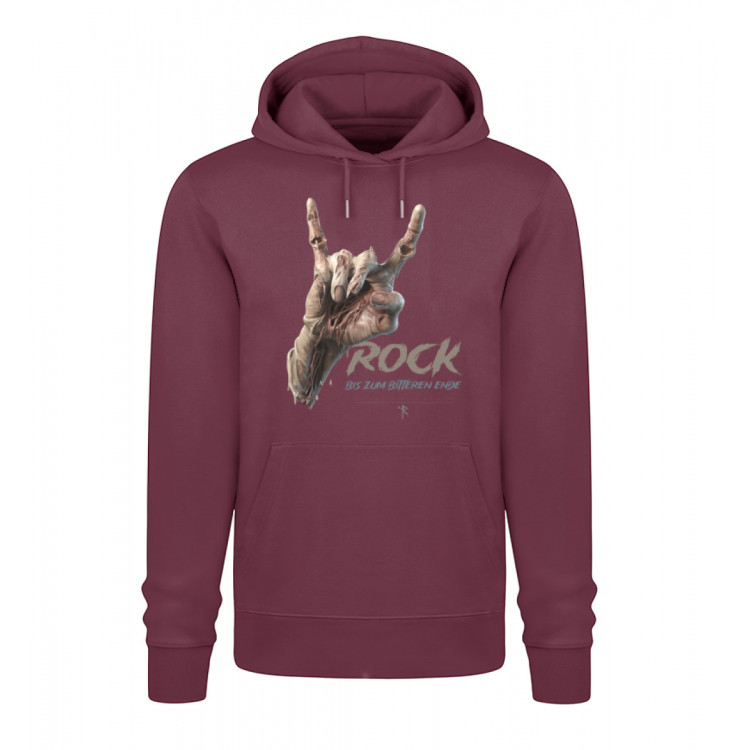 Rock - bis zum bitteren Ende (auf dunkel) - Unisex Organic Hoodie 2.0 ST/ST