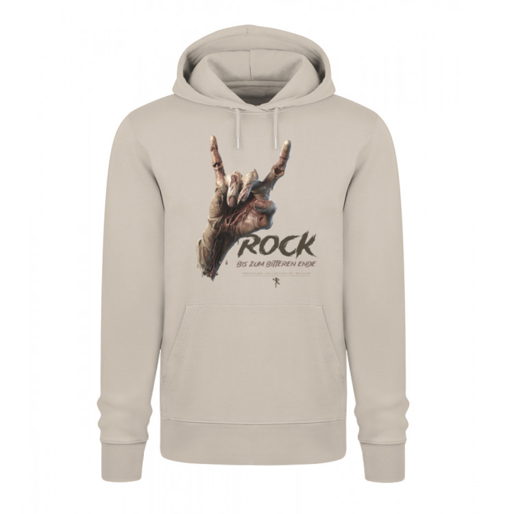 Rock - bis zum bitteren Ende (auf hell) - Unisex Organic Hoodie 2.0 ST/ST