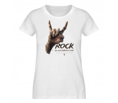 Rock - bis zum bitteren Ende (auf hell) - Damen Premium Organic Shirt