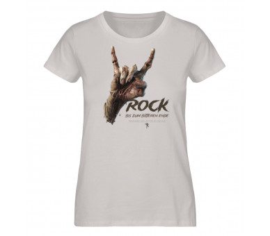 Rock - bis zum bitteren Ende (auf hell) - Damen Premium Organic Shirt