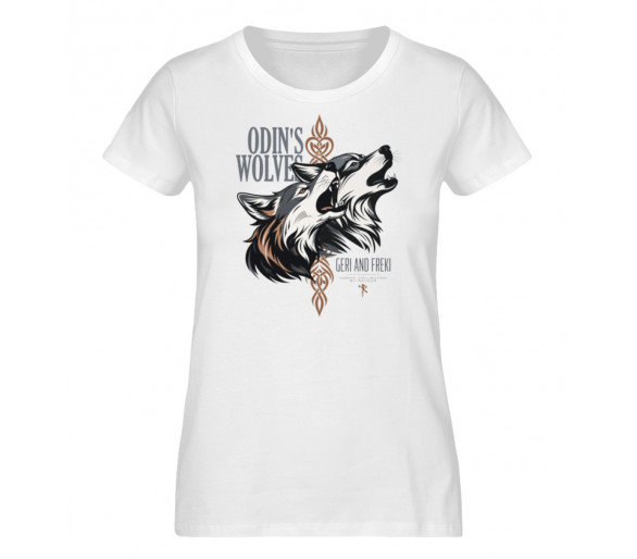 Odin´s Wolves - Geri and Freki (EN) - Damen Premium Organic Shirt