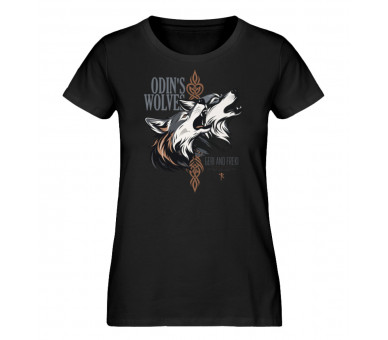 Odin´s Wolves - Geri and Freki (EN) - Damen Premium Organic Shirt