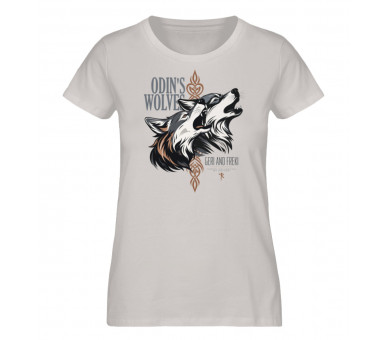 Odin´s Wolves - Geri and Freki (EN) - Damen Premium Organic Shirt