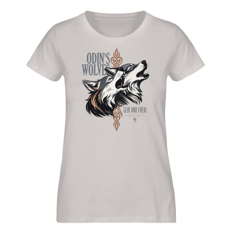 Odin´s Wolves - Geri and Freki (EN) - Damen Premium Organic Shirt