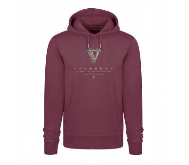 V - Valhalla (EN - auf dunkel) - Unisex Organic Hoodie 2.0 ST/ST