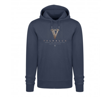 V - Valhalla (EN - auf dunkel) - Unisex Organic Hoodie 2.0 ST/ST