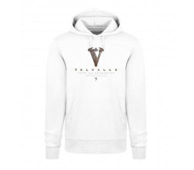 V - Valhalla (EN - auf hell) - Unisex Organic Hoodie 2.0 ST/ST