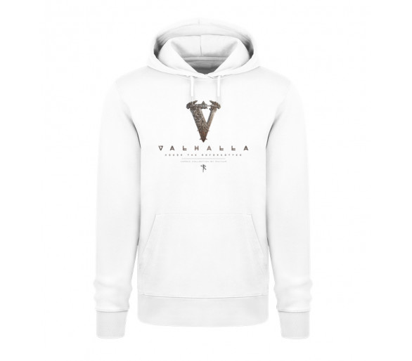 V - Valhalla (EN - auf hell) - Unisex Organic Hoodie 2.0 ST/ST