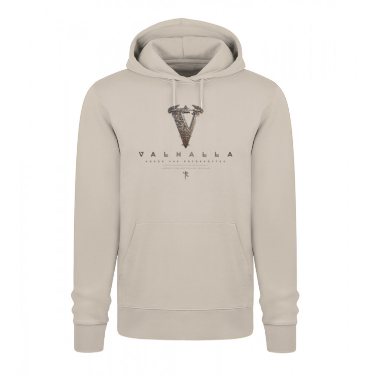 V - Valhalla (EN - auf hell) - Unisex Organic Hoodie 2.0 ST/ST