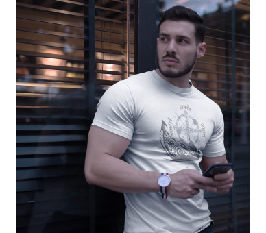 Langboot und Windrose (auf hell) - Herren Premium Organic Shirt 2.0 ST/ST